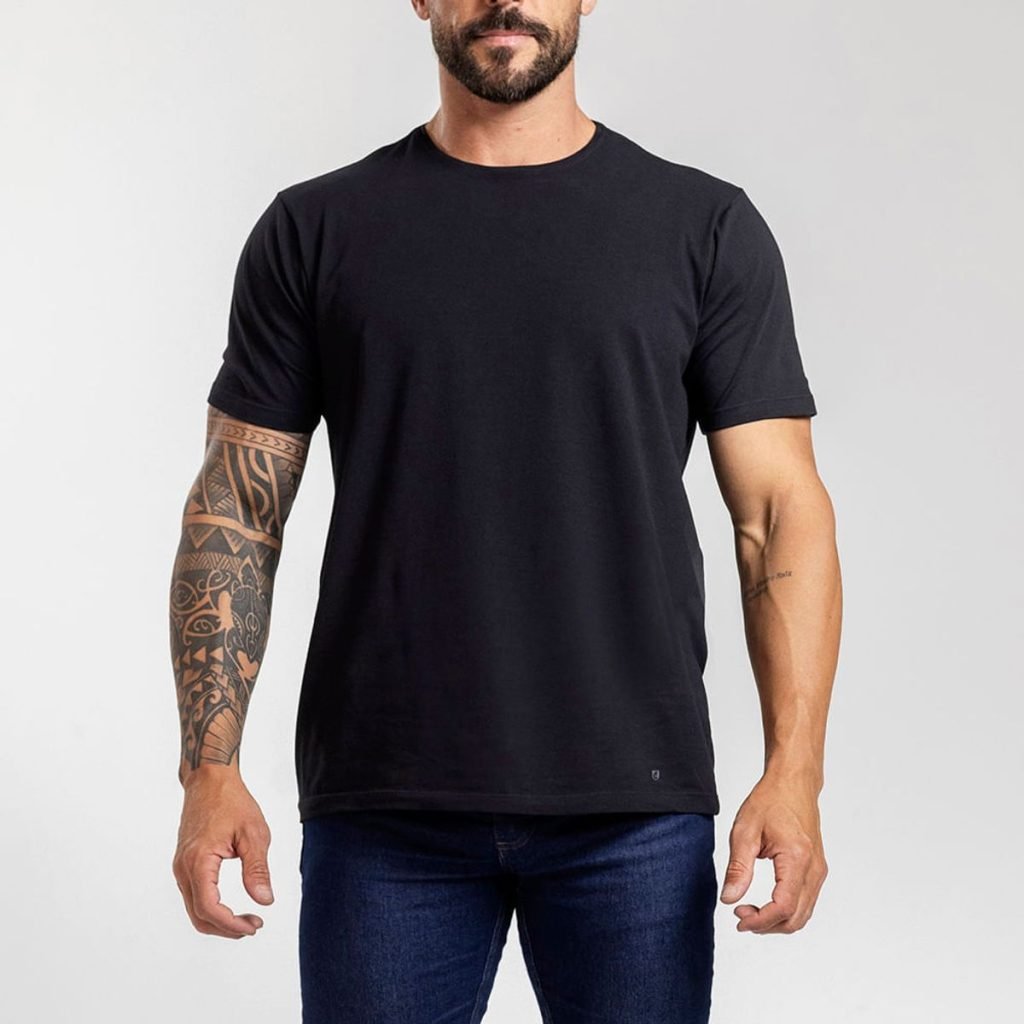 Camiseta Básica Masculina 100% Algodão personalizada - uniforme